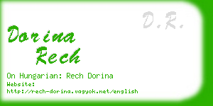 dorina rech business card